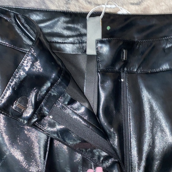NWT ONLY FAUX LATEX STR LEG PANTS - Picture 3 of 8